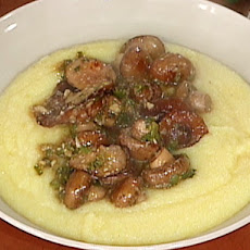 Sauteed Mushrooms over Polenta