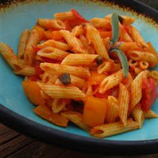 Linguine with Fresh Sage-Caper Sauce