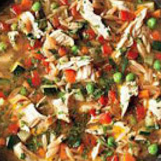 Toasted Orzo Chicken Soup