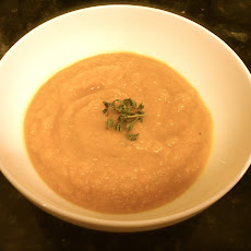 Sweet Potato, Carrot, and Ginger Curry Soup