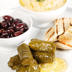 Brown-Rice-Stuffed Grape Leaves