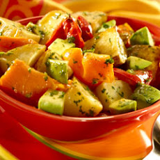 Warm Roasted Potato & Avocado Salad
