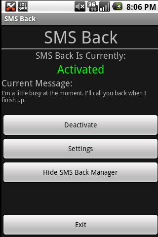 SMS Back