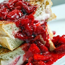 Raspberry Cheesecake Stuffed French Toast