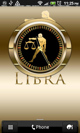 LIBRA - Zodiac Clock