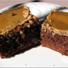 Espresso Brownies With Vanilla Espresso Glaze