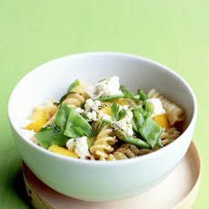 Pasta Salad with Feta and Snow Peas