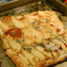 Roquefort Pear Honey Tart