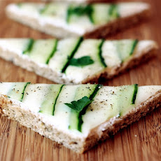 Cucumber Open Faced Sandwiches