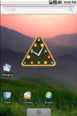 snooker clock widget