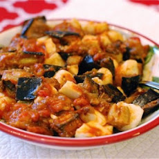 Ricotta Gnocchi with Eggplant Tomato Mozzarella Sauce {Naptime Everyday}