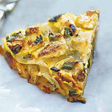Herbed Summer Squash and Potato Torte with Parmesan