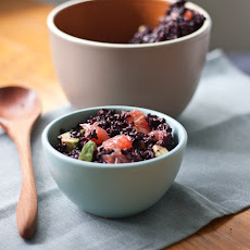 Black Rice Salad with Avocado and Grapefruit
