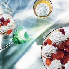 Gingerbread Trifle with Candied Kumquats and Wine-Poached Cranberries