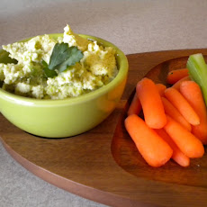 Edamame and Garbanzo Dip