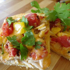 Mexican Chicken Pizza With Cornmeal Crust