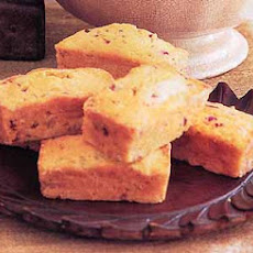 Corn Bread with Fennel Seeds, Dried Cranberries, and Golden Raisins