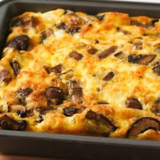 Mushroom and Feta Breakfast Casserole