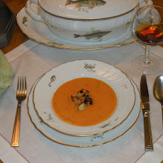 “Why am I not in Gascony the week after Labor Day?” Carrot and Red Pepper Soup