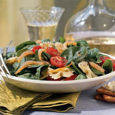 Summer Farfalle Salad with Smoked Salmon