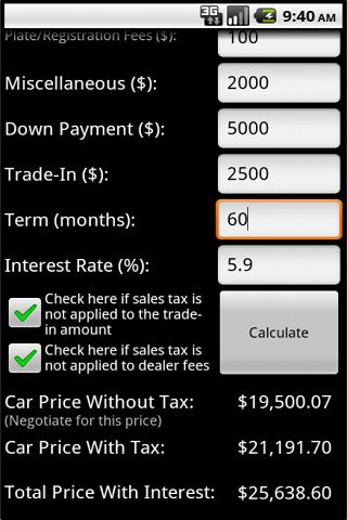 【免費財經App】Car Payment Calculator-APP點子