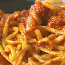 Pasta with Pancetta and Tomato Sauce