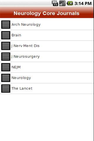 Neurology Core Journals