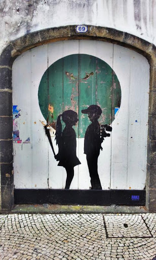 Street Art - Boy and Girl