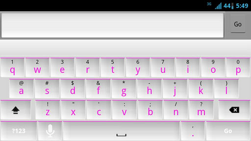 【免費個人化App】White and Pink Keyboard Skin-APP點子