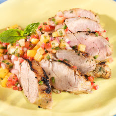 Grilled Pork Tenderloin with Fresh Fruit Salsa