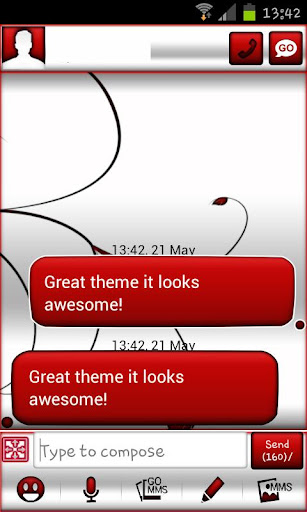 Red and White Go Sms