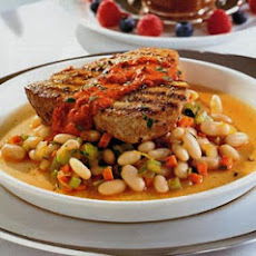 Tuna with White Beans and Sun-Dried Tomato Sauce