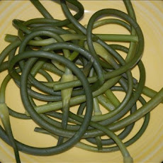 Early Garlic Greens (Garlic Scapes)