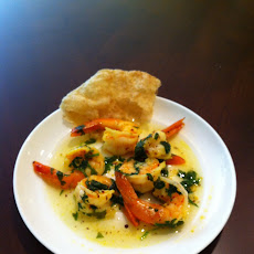 Steamed Mustard Shrimp