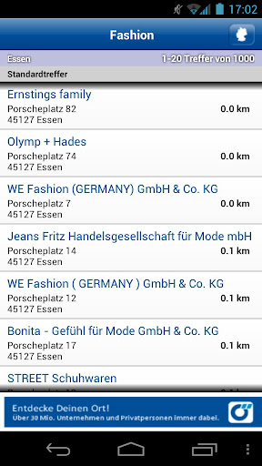 Mode-Suche Deutschland