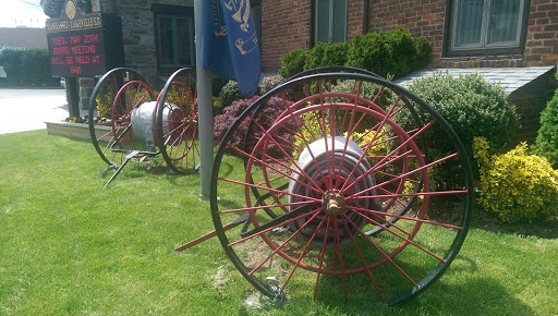 Old Fashioned Fire Hose Display