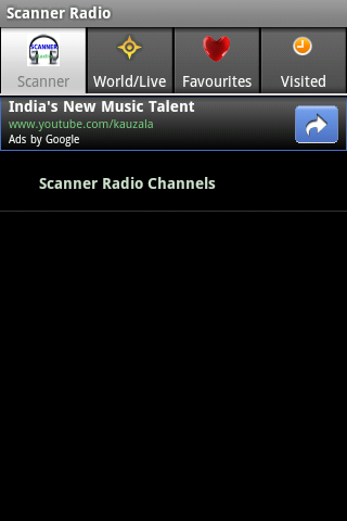 scanner-radio for android screenshot