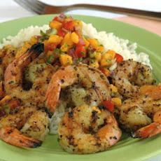 Ww 3 Points - Spicy Shrimp With Papaya Salsa