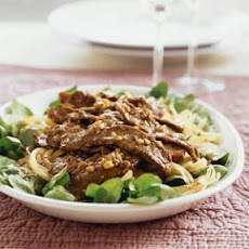 Hot Beef and Wilted Watercress Salad