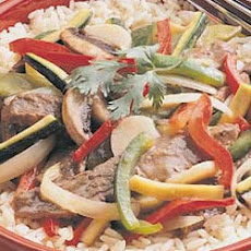 Pepper Steak with Squash
