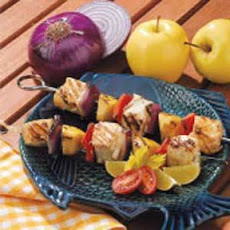 Apple Halibut Kabobs