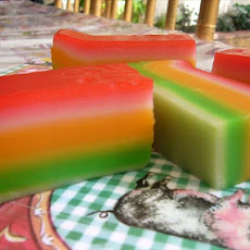 Steamed Rainbow Layer Cake