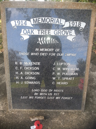 Memorial Oak Tree Grove