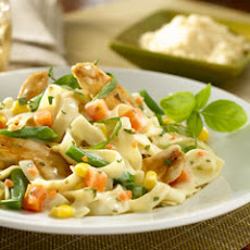 Creamy Chicken Primavera Pasta