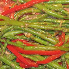 Asparagus and Red Pepper with Balsamic Vinegar