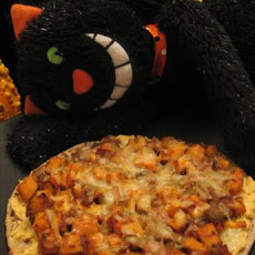 Low Fat Curried Red Lentil  & Sweet Potato Pizza (Vegetarian