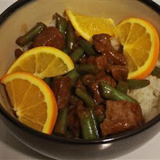 Orange Beef and Beans