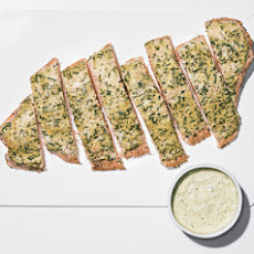Roast Side of Salmon with Mustard, Tarragon, and Chive Sauce