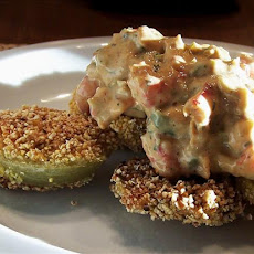 Fried Green Tomatoes With Crawfish or Shrimp Remoulade