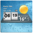 3D Digital Weather Clock mobile app icon